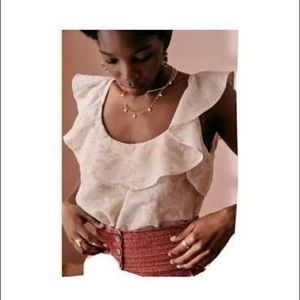 Flutter shoulder Sezane sleeveless top